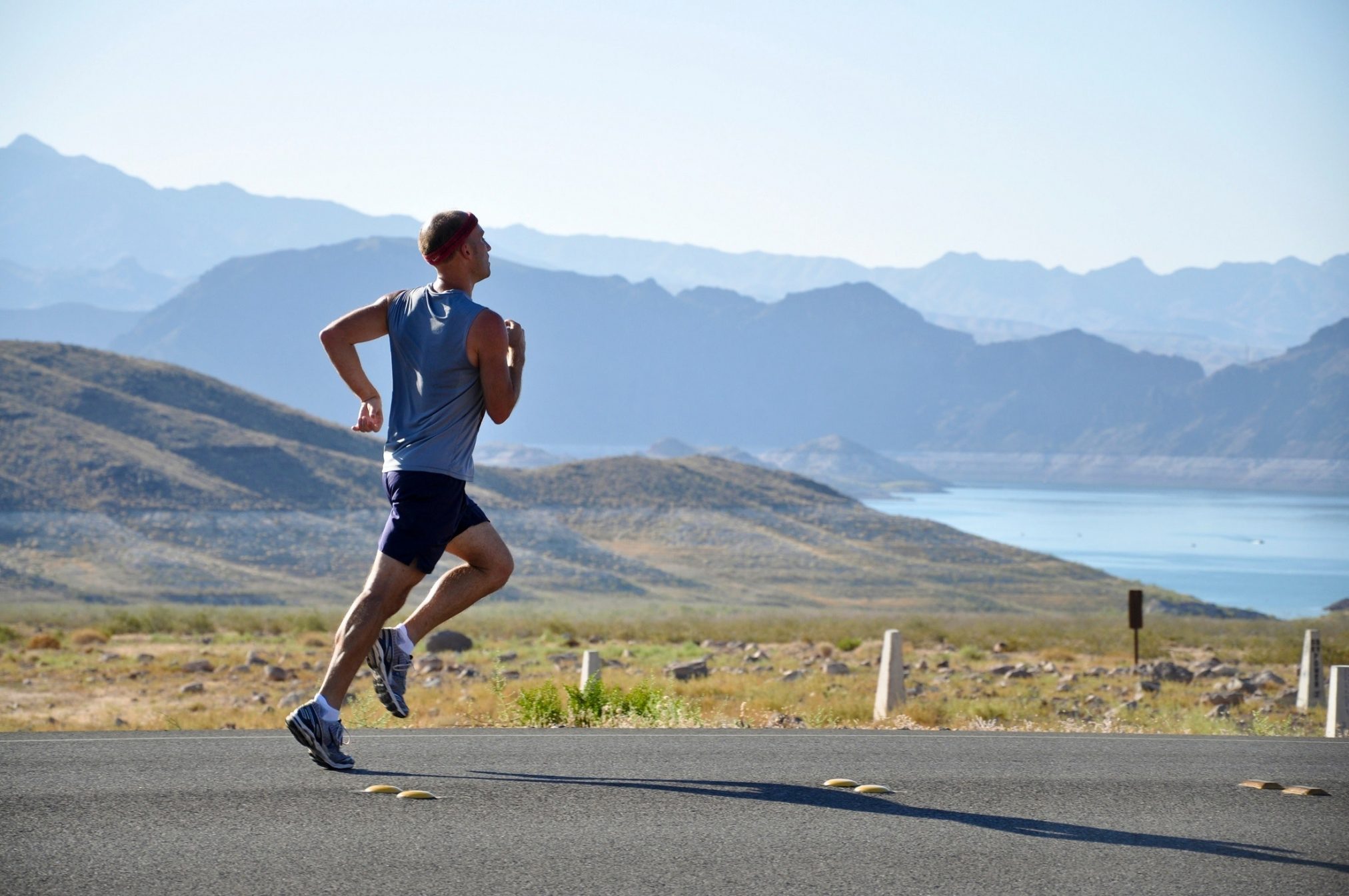 healthy man running